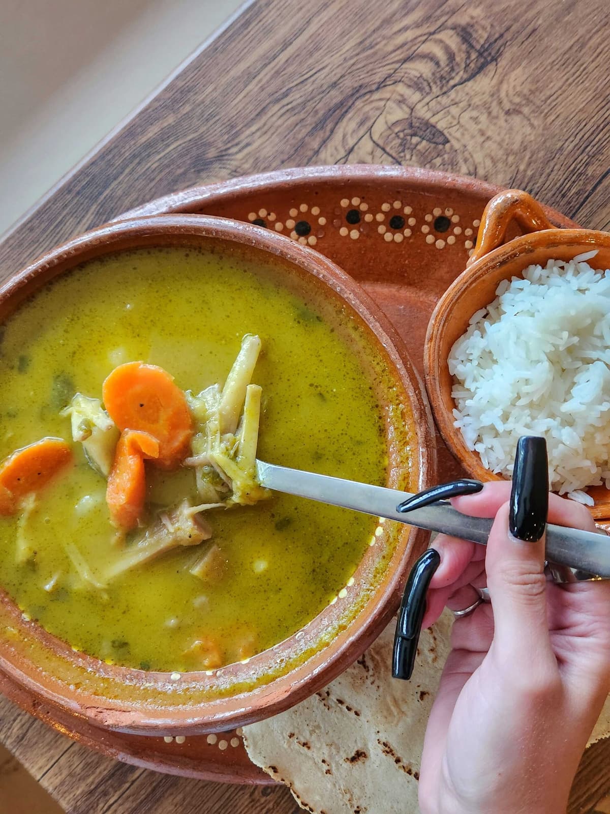 Vegan Chicken Soup from Del Cielo (Photo by Xochitl Gracia)