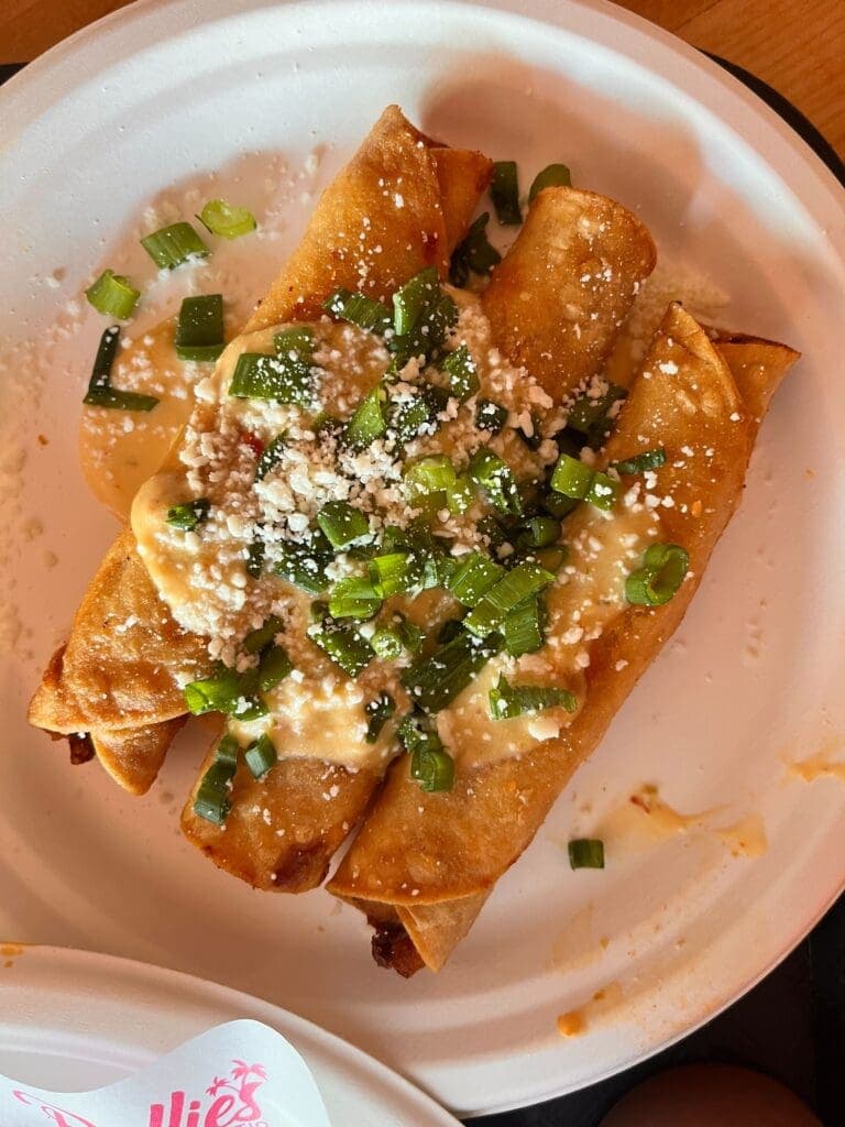 a plate of food on a table