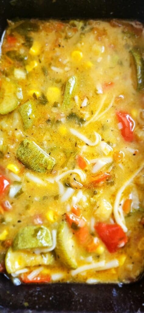a close up of food