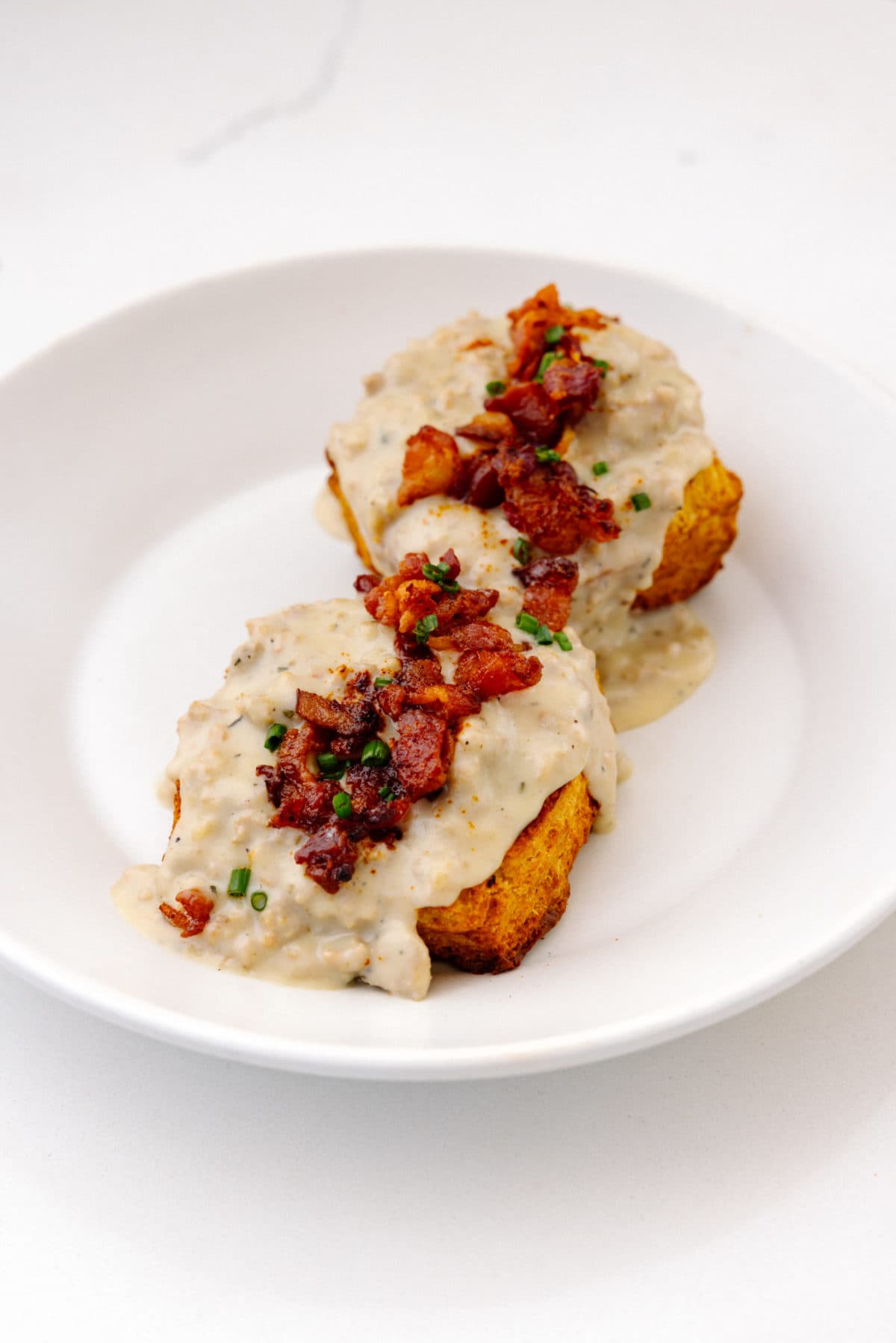 Buttery Biscuits and Gravy from Meyer Avenue Cafe and Mercantile