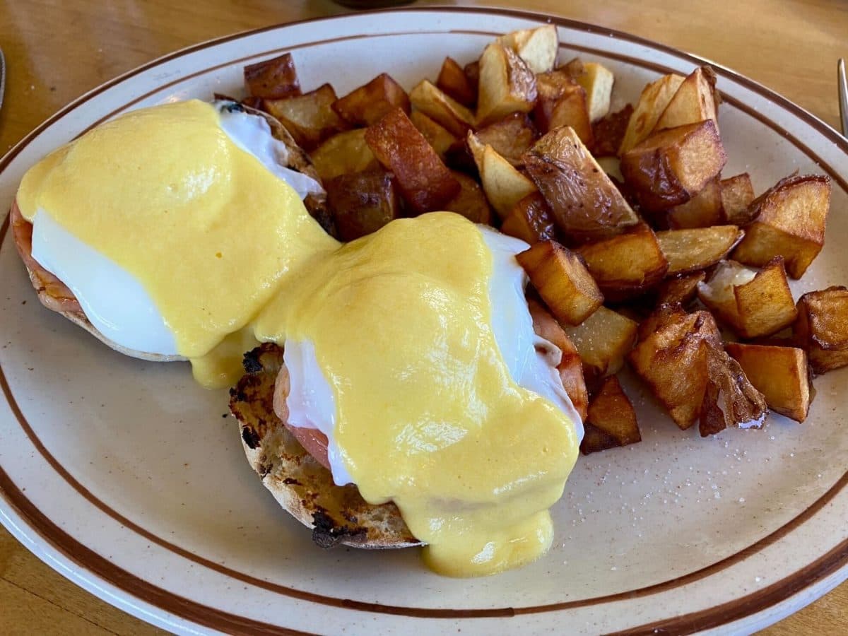 Eggs Benedict from Tucson Racquet Club