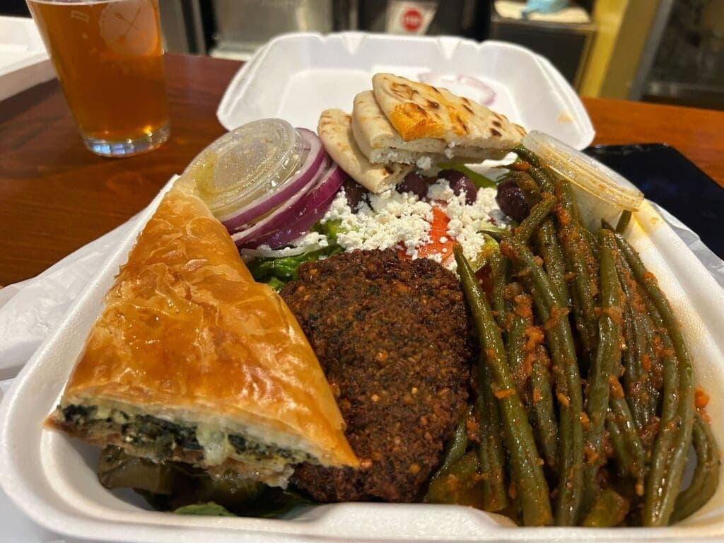 a sandwich cut in half on a plate