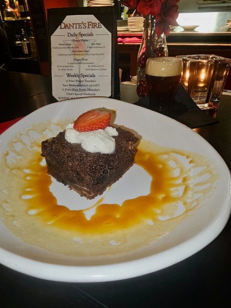 a plate of food on a table