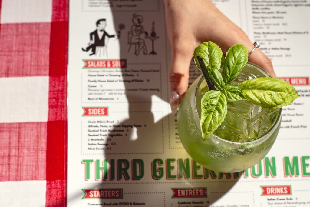 Tower Garden Mojito cocktail at Mama Louisa's (Photo by Jackie Tran)
