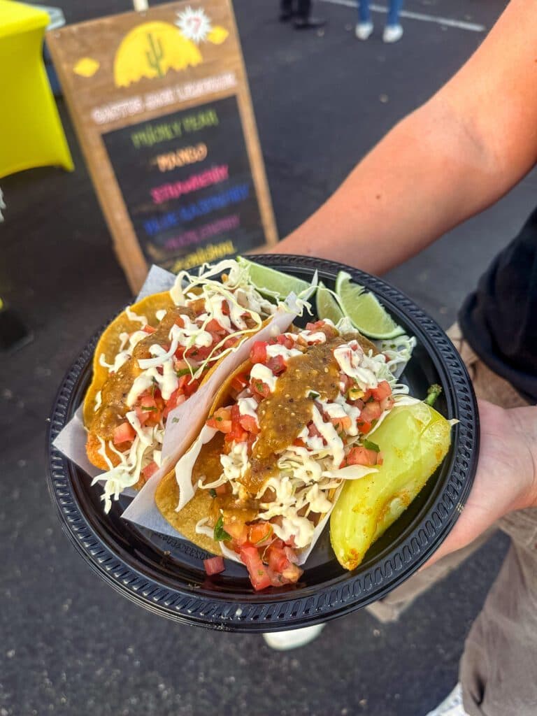 Fish Tacos at La Bufadora (Photo by Shane Reiser)