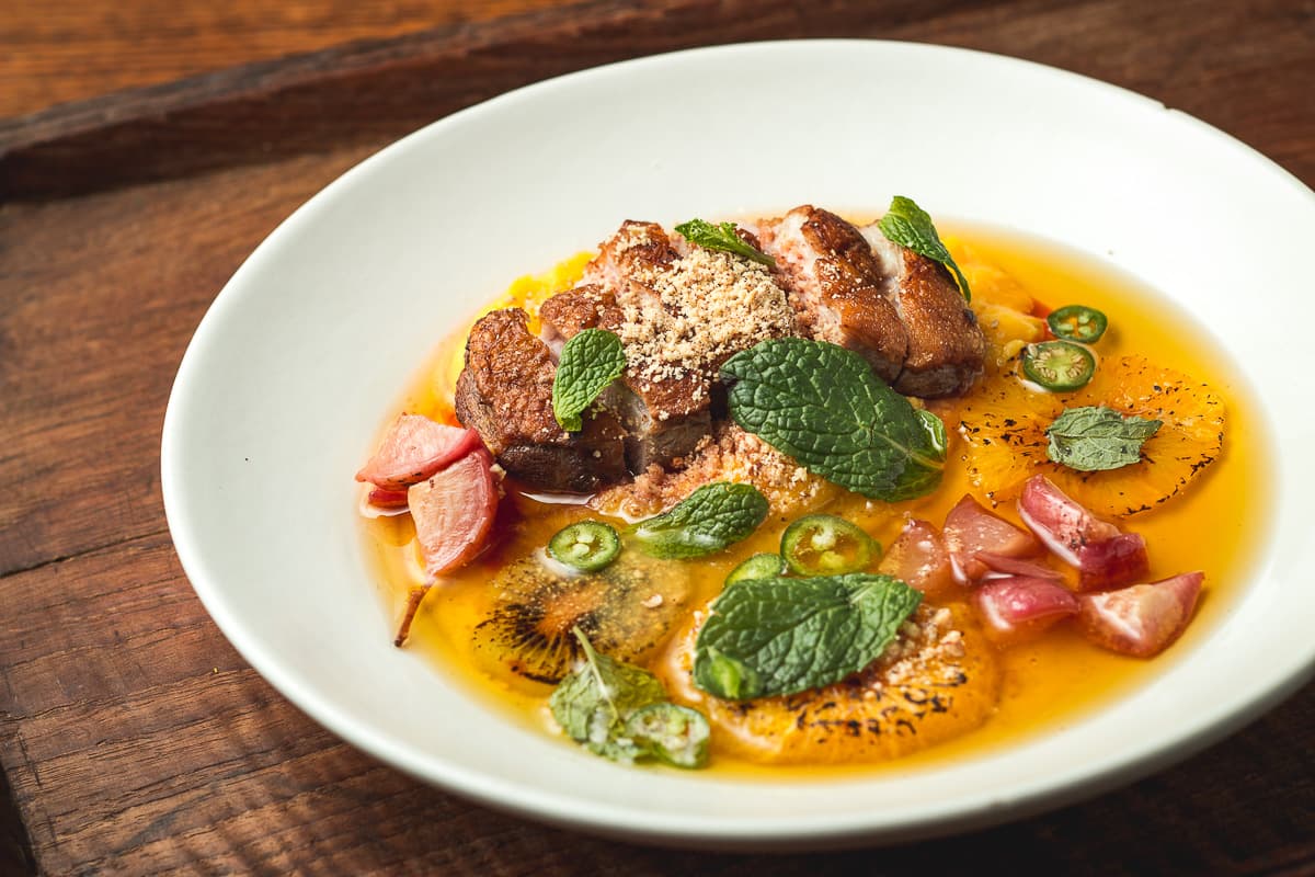 Duck Breast at the Coronet (Credit: Jackie Tran)