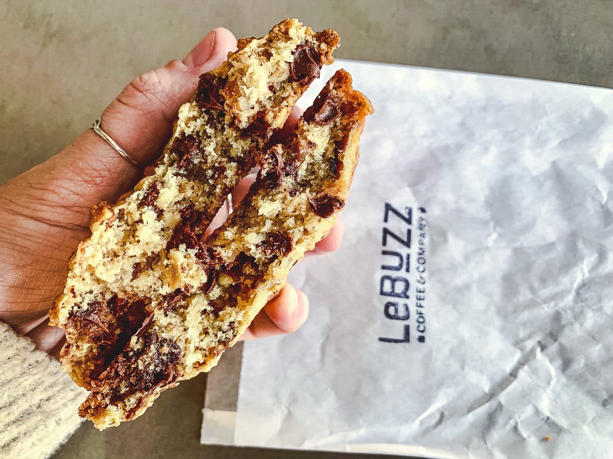 Le Buzz Cookie at Le Buzz Cafe (Credit: Kate Severino)