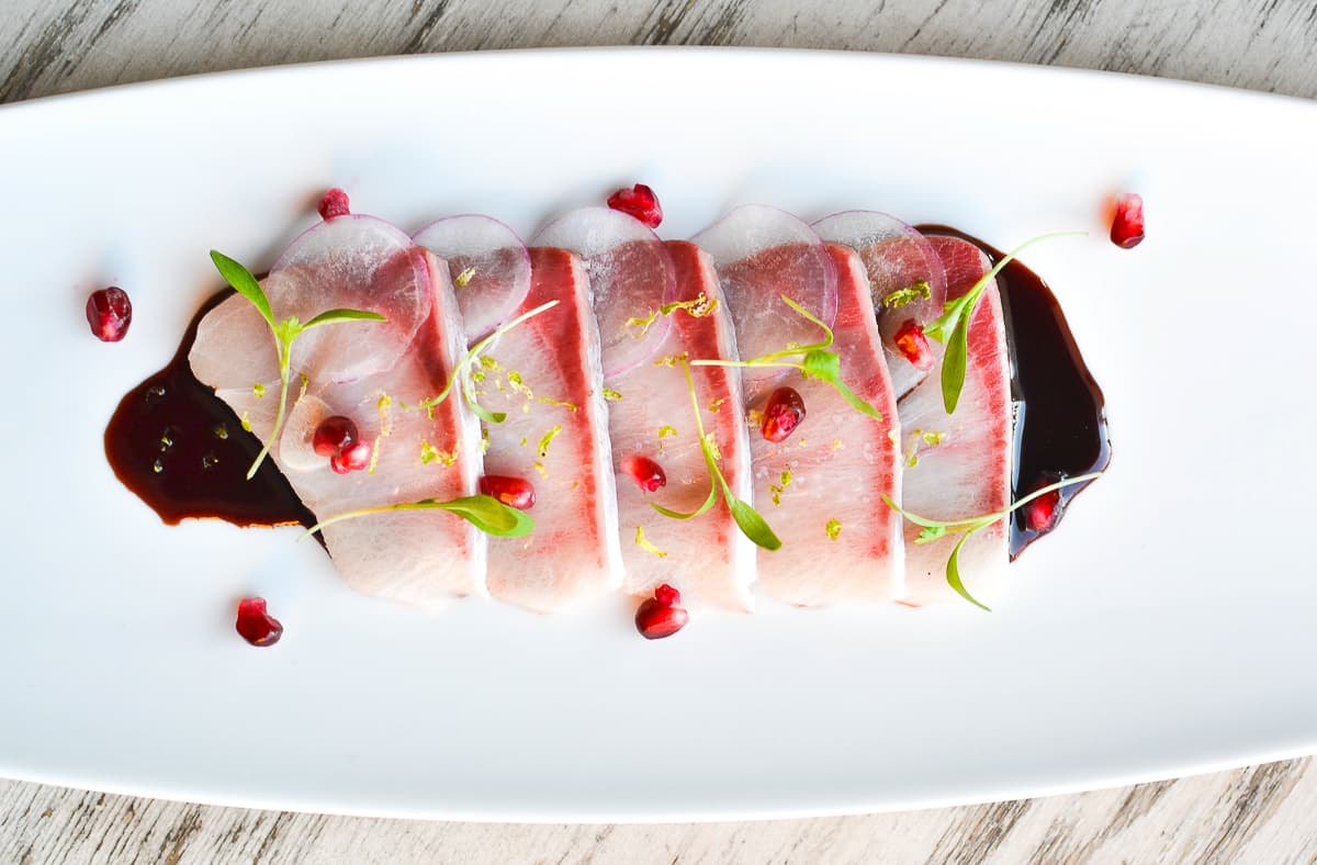 Crudo at BIRD Modern Provisions & Bar (Credit: Matthew Martinez)