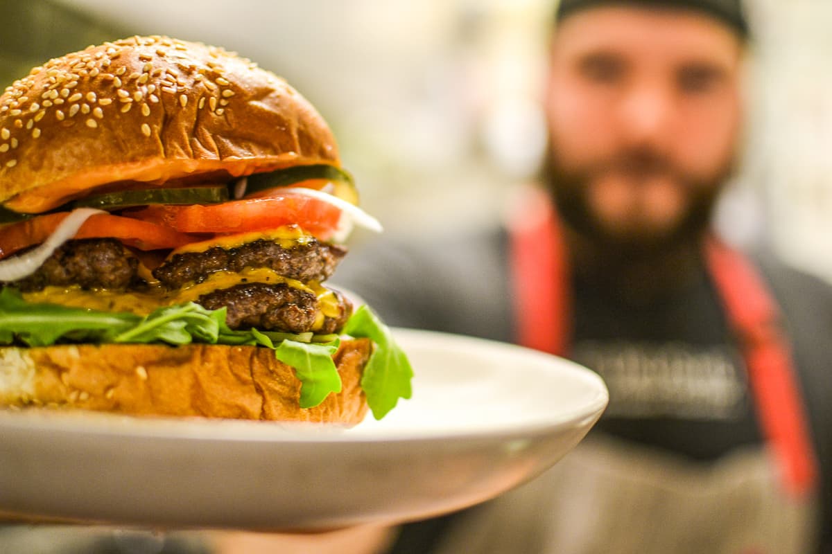 The Burger & Fries at BIRD Modern Provisions & Bar (Credit: Matthew Martinez)