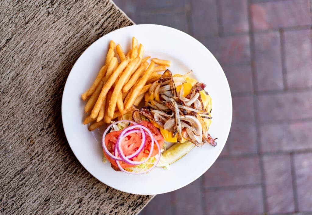 a plate of food