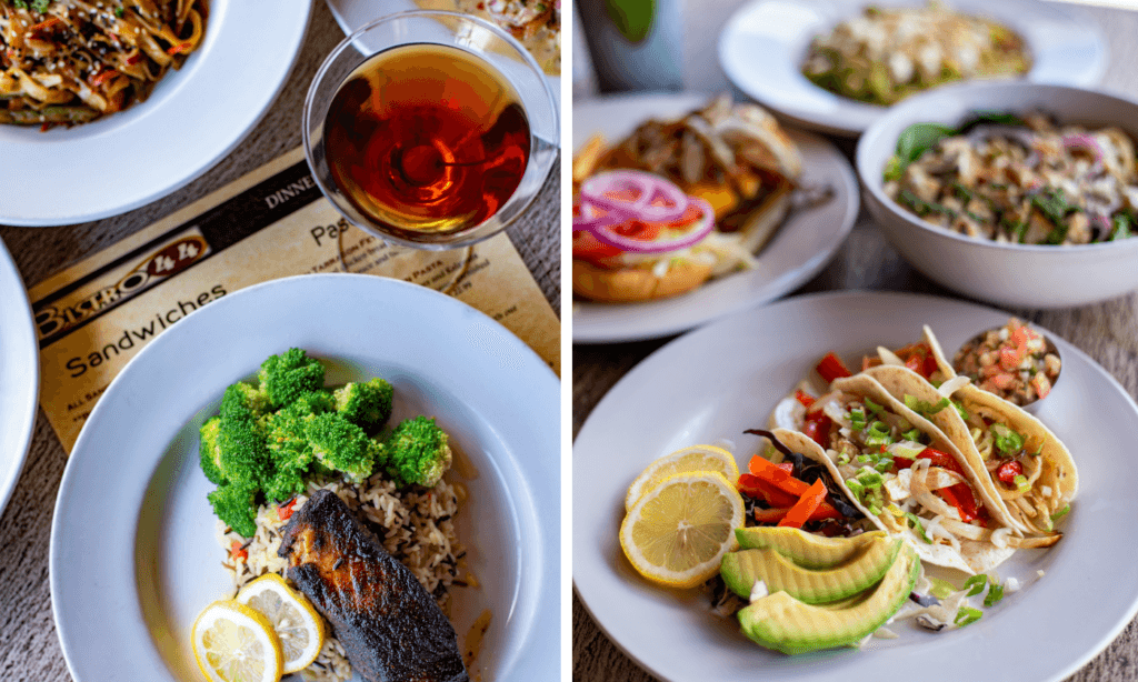 a bunch of food on a plate
