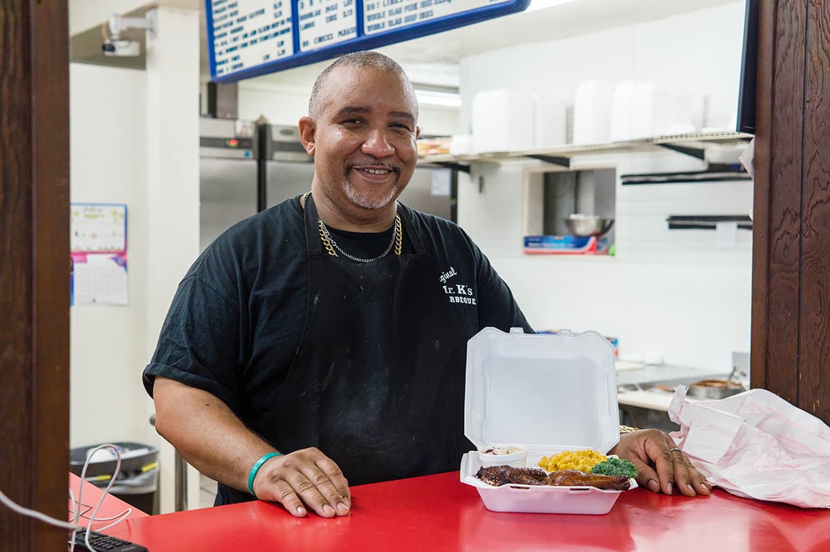 Ray Kendrick of Mr. K's Original BBQ (Photo by Brielle Farmer)