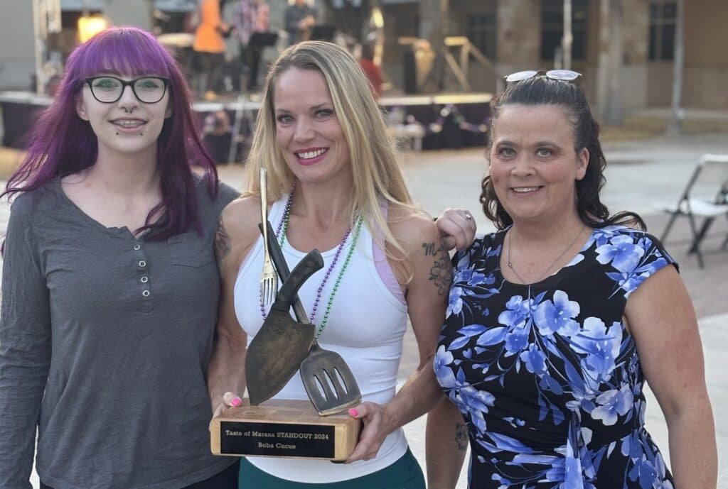Boba Cucue Receives Taste of Marana STANDOUT Award (Photo courtesy to Discover Marana)