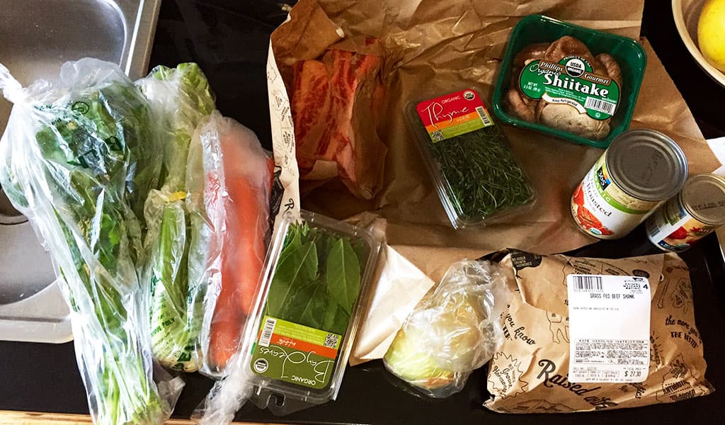 Bone broth ingredients