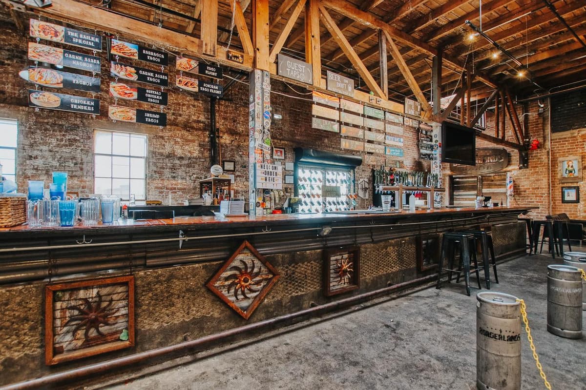 Interior at original Toole Avenue location (Photo courtesy of Borderlands Brewing Company)