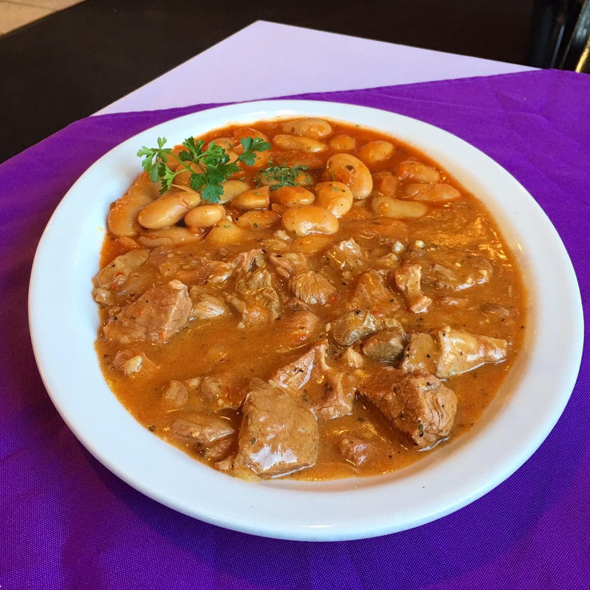 Lamb with White Beans at Chef Alisah's Restaurant (Credit: Wren Awry)