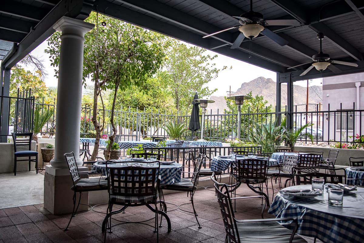 Patio at Bottega Michelangelo (Credit: Jackie Tran)