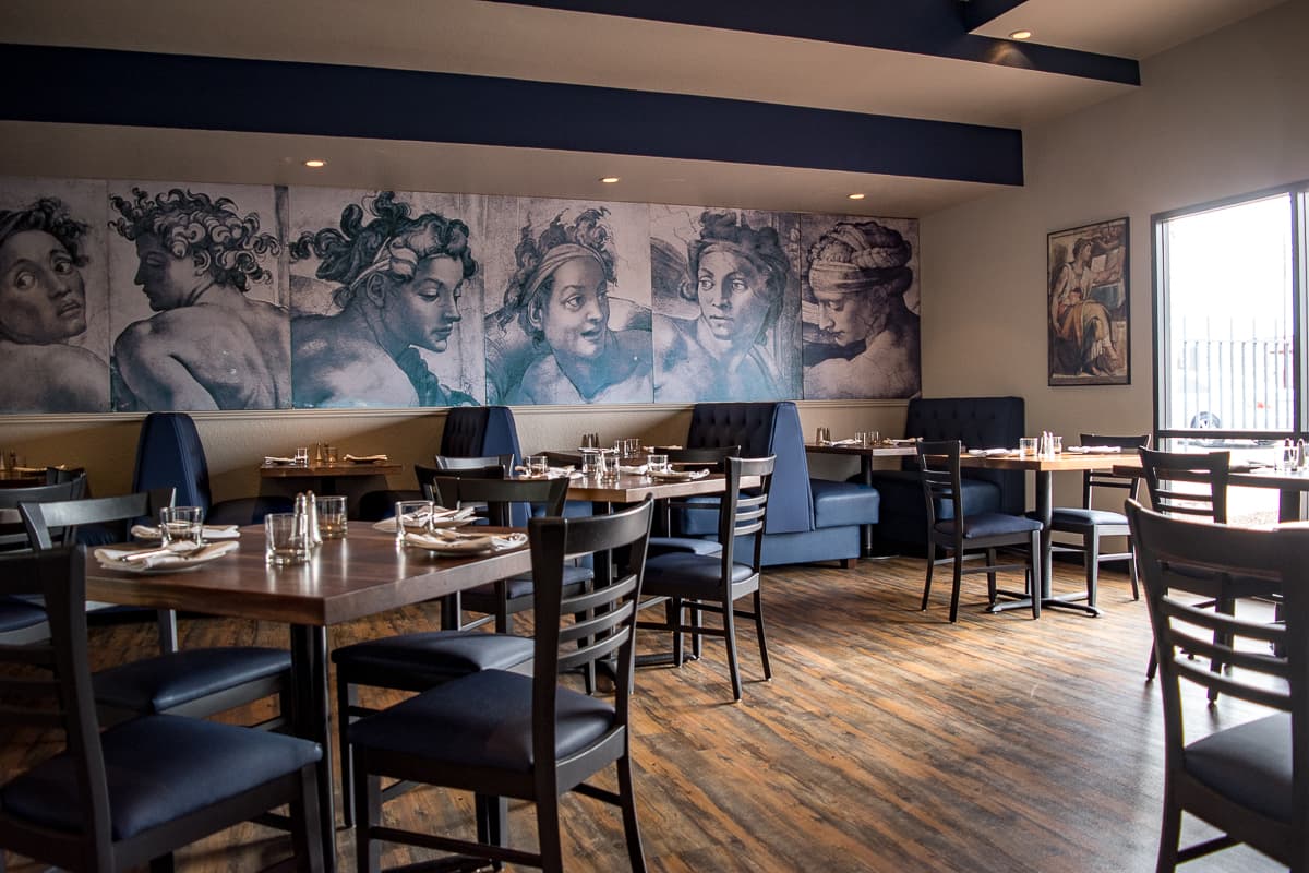 Interior at Bottega Michelangelo (Credit: Jackie Tran)