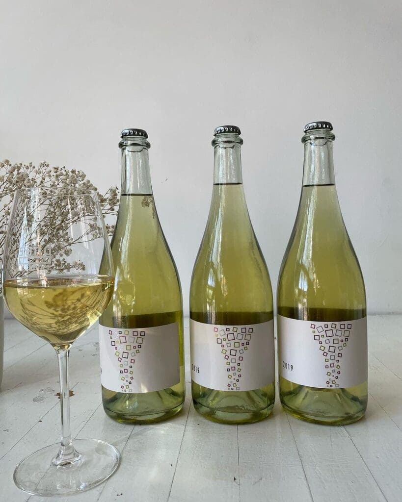 a bottle of wine on a table