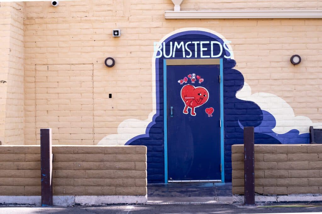 Rear entrance at Bumsted's (Photo by Jackie Tran)