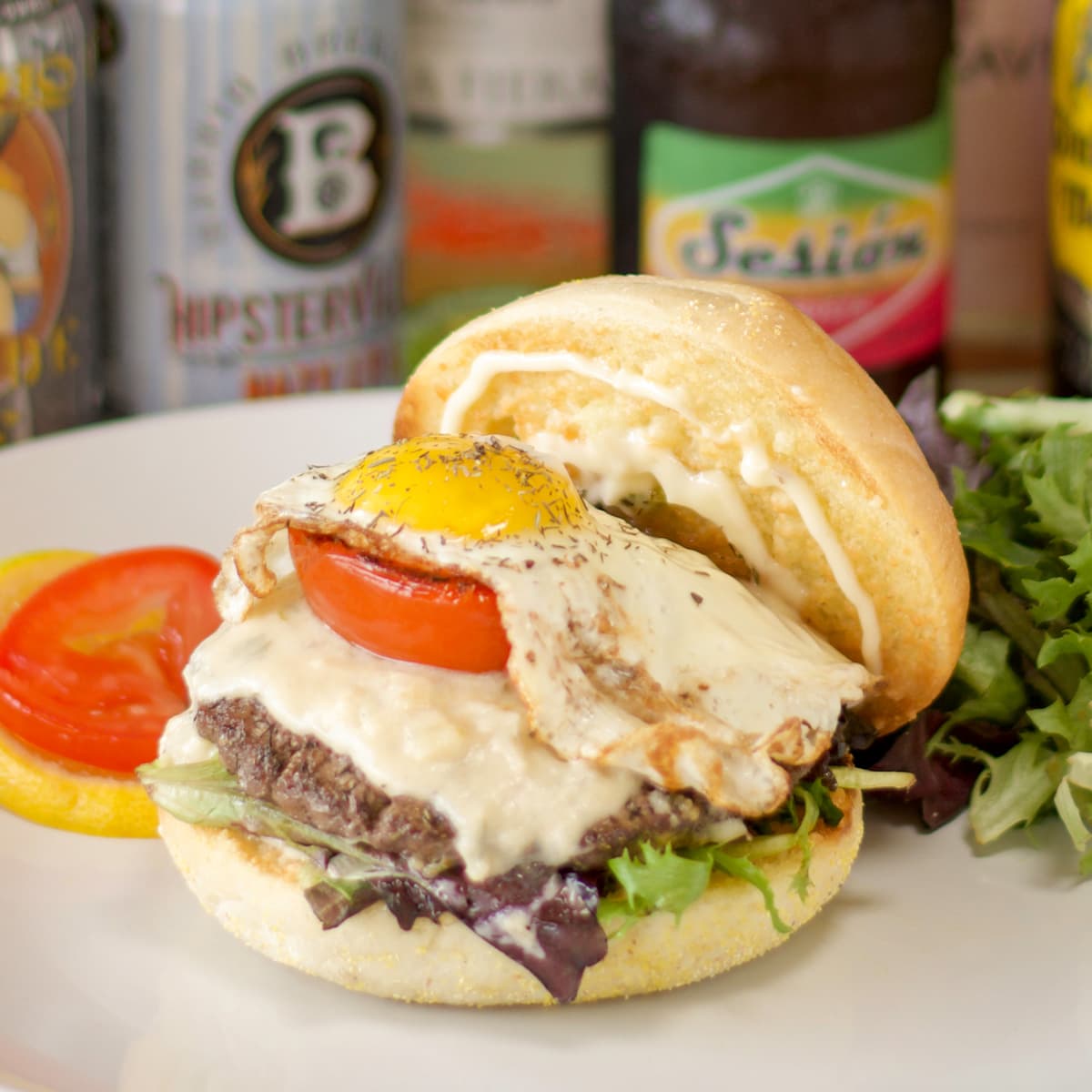 Le Provençal Burger at Ghini's French Cafe (Photo by Kennedy Satta-Williams)