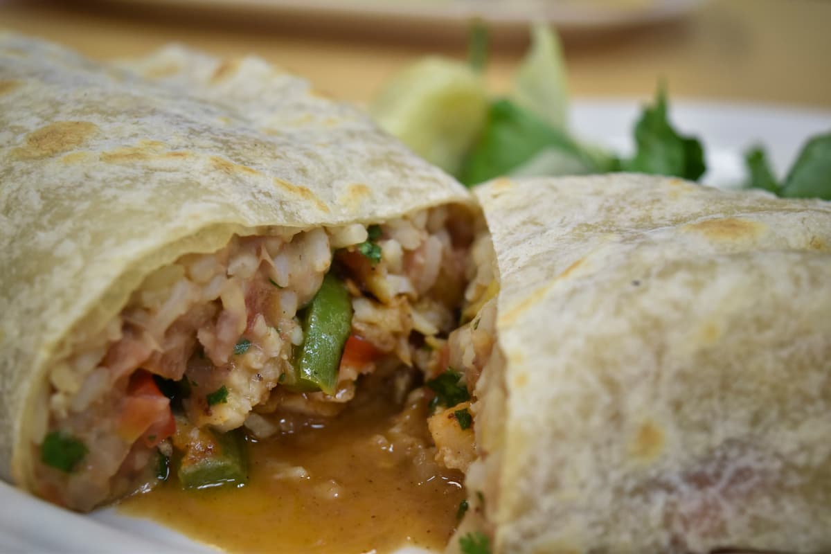 Grilled fish burrito at Mr. Baja Fish