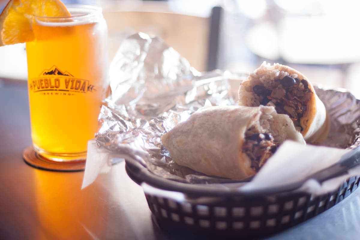 Al pastor burrito at Street Taco and Beer Co.