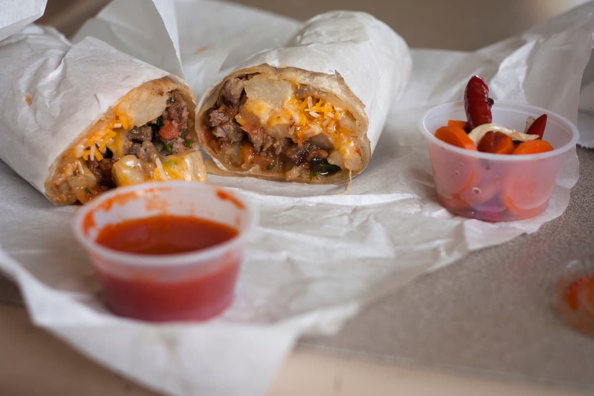 Arizona burrito at the Taco Shop Co.