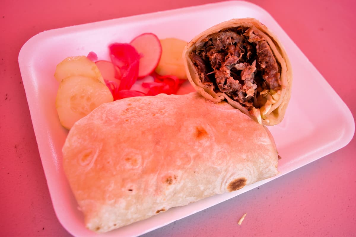 Cabeza burrito at Taqueria Jason