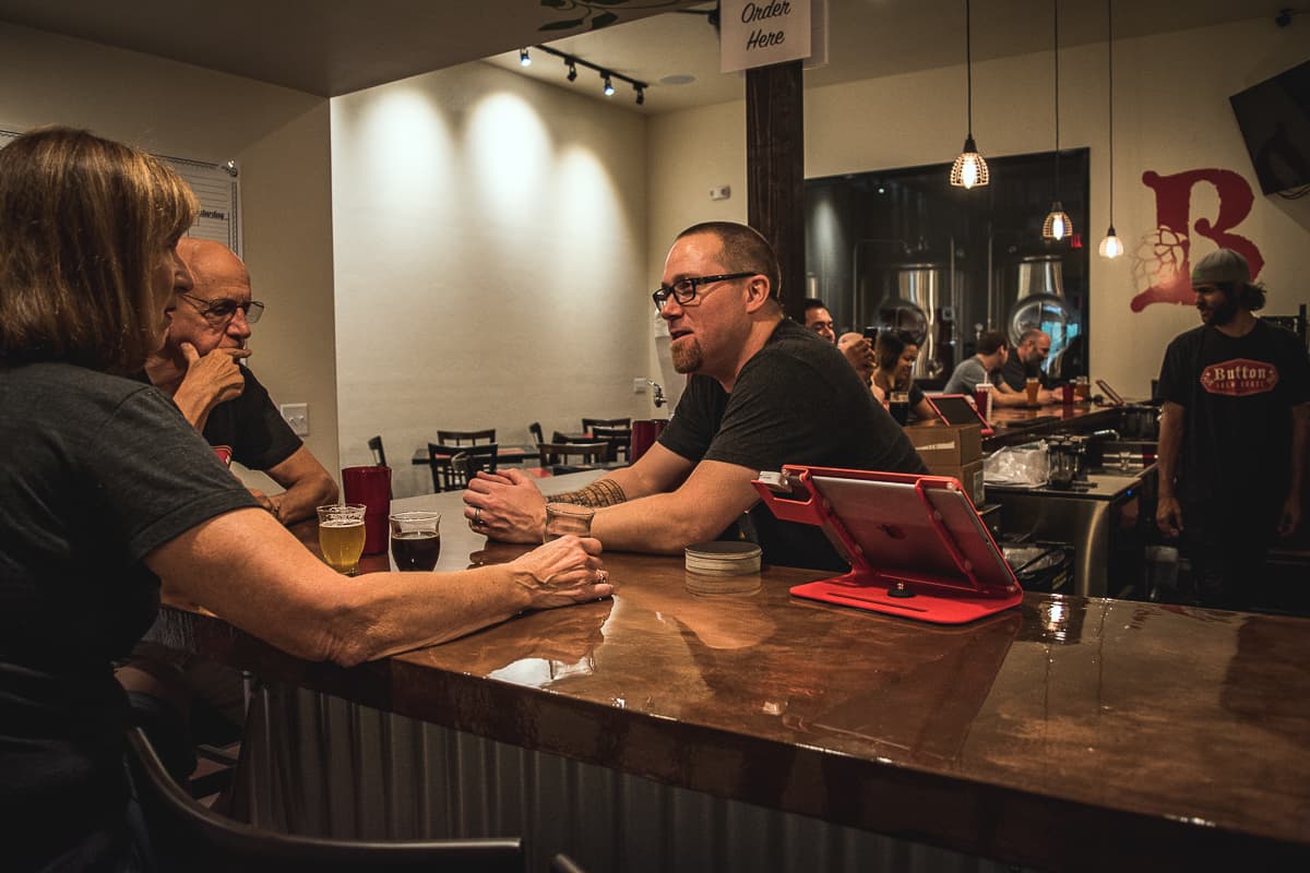 Todd Button at Button Brew House (Credit: Jackie Tran)