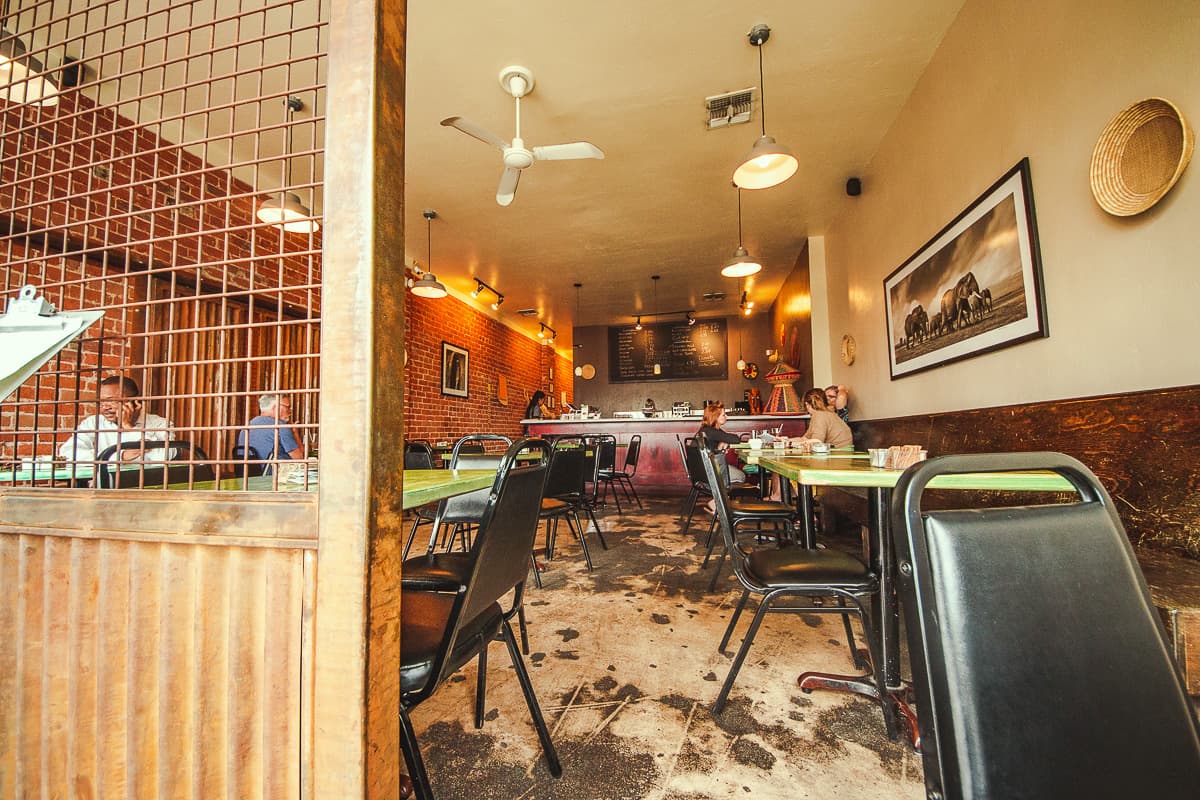 Interior at Cafe Desta (Credit: Jackie Tran)