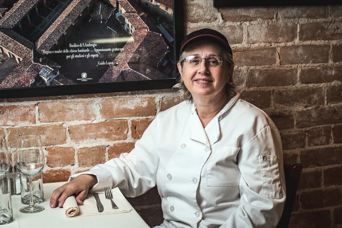 Chef Fulvia Steffenone "La Fufi" at Caffe Milano (Credit: Jackie Tran)