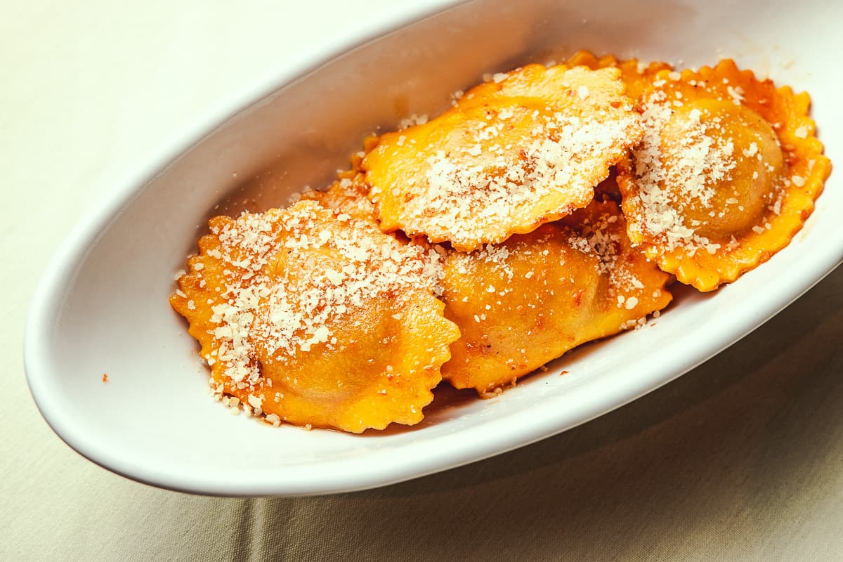 Agnolotti at Caffe Milano