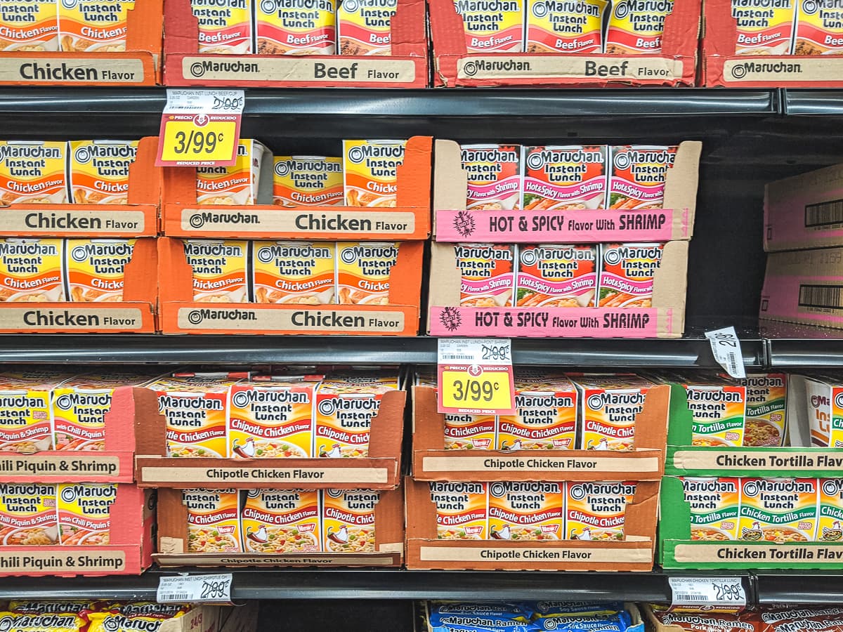 Instant ramen at Cardenas Markets (Credit: Jackie Tran)