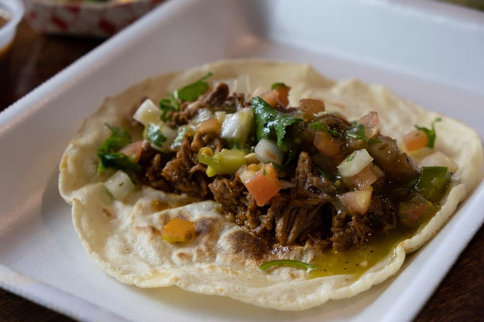 Taco at Carnitas La Yoca