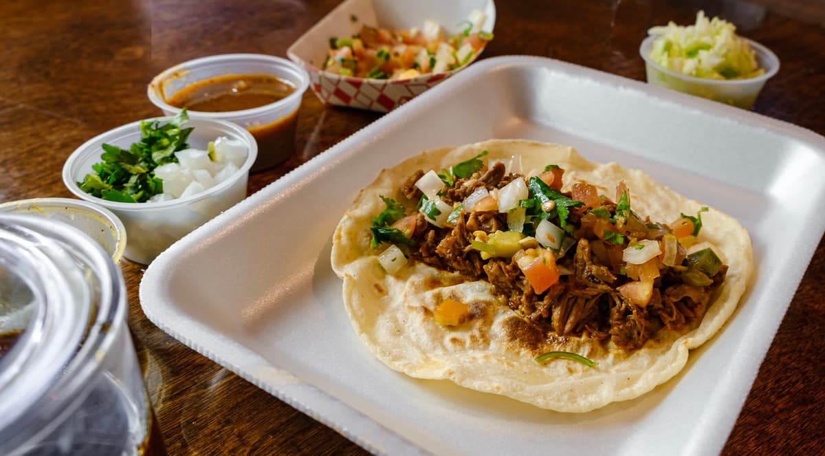 Taco at Carnitas La Yoca
