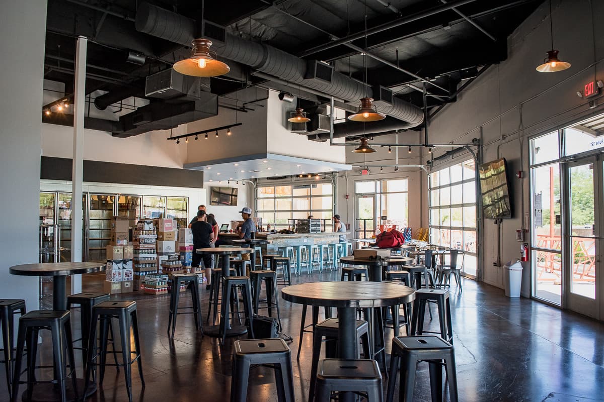 Interior in progress at Casa Marana Craft Beer + Wine (Credit: Jackie Tran)