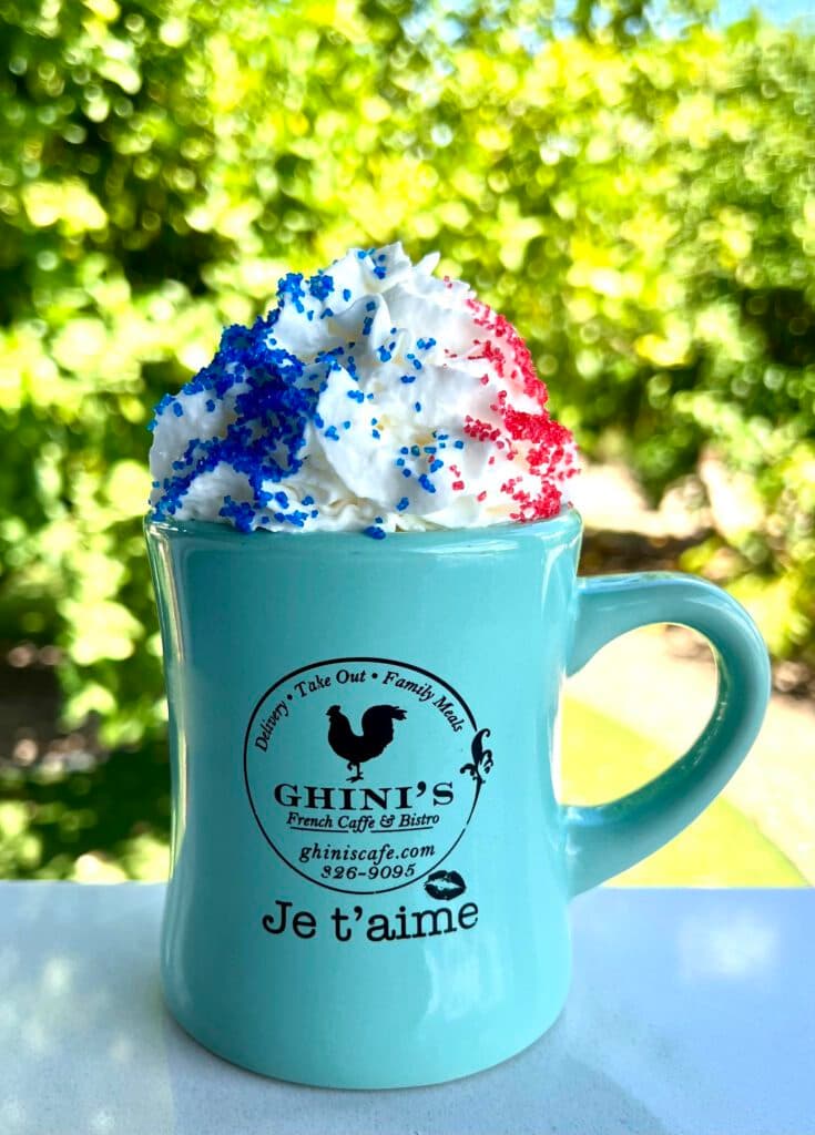 All-American and Super-Delicious Caramel Apple Pie Mimosa (Photo courtesy of Ghini's French Caffe)
