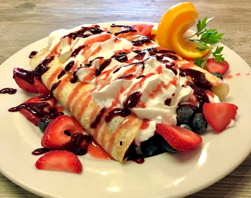 Red White Blue Crepes (Photo courtesy of Ghini's French Caffe)