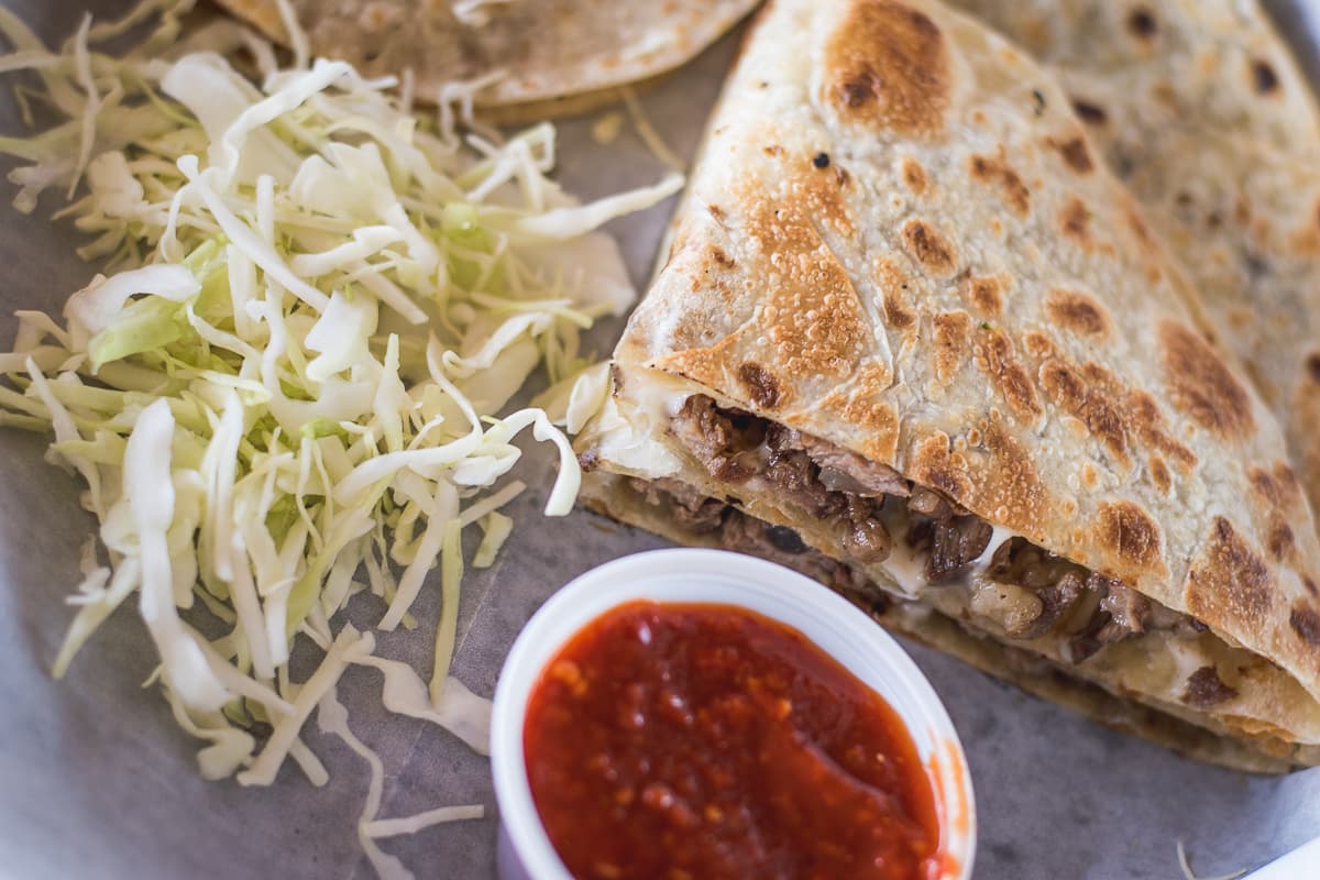 Carne asada quesadilla from The Quesadillas (Credit: Jackie Tran)