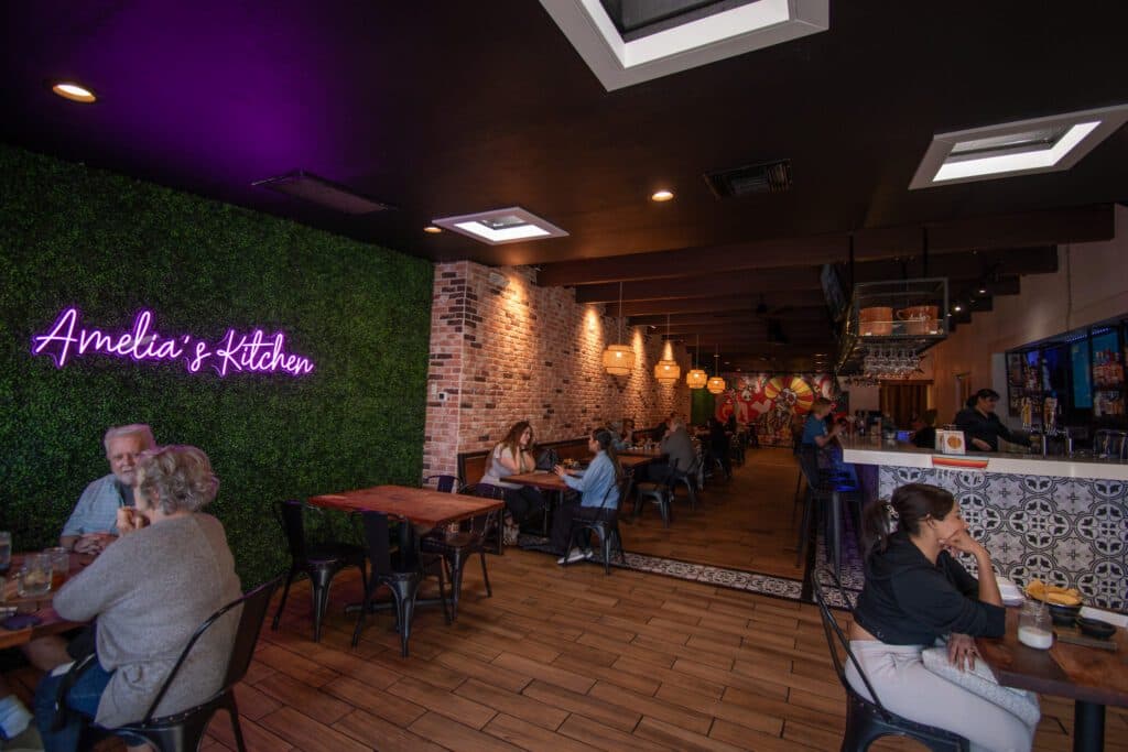 Interior at Amelia's Mexican Kitchen on Oracle Road (Photo by Jackie Tran)
