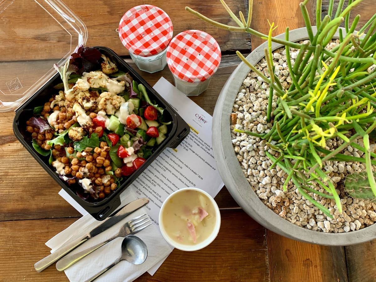 Lemon Tahini Cauliflower Salad at Chef Chic (Credit: Jenn Teufel Schoenberger)