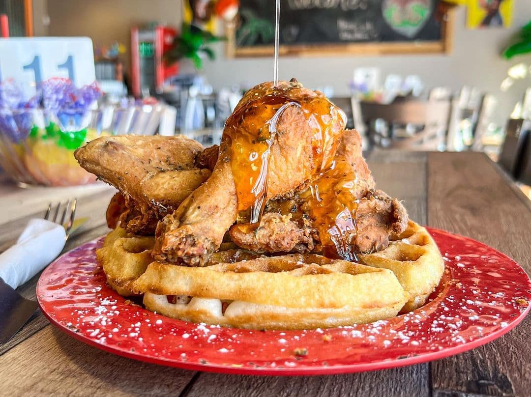 Chicken and Waffles at Janet & Ray's (Photo by Kim Johnston)
