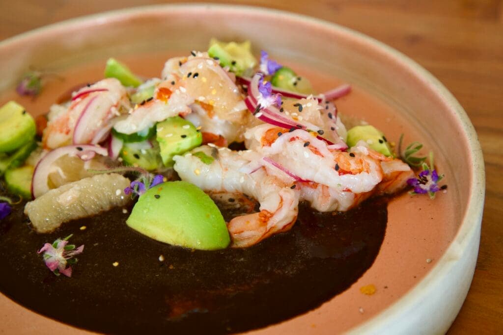a bowl of food on a plate