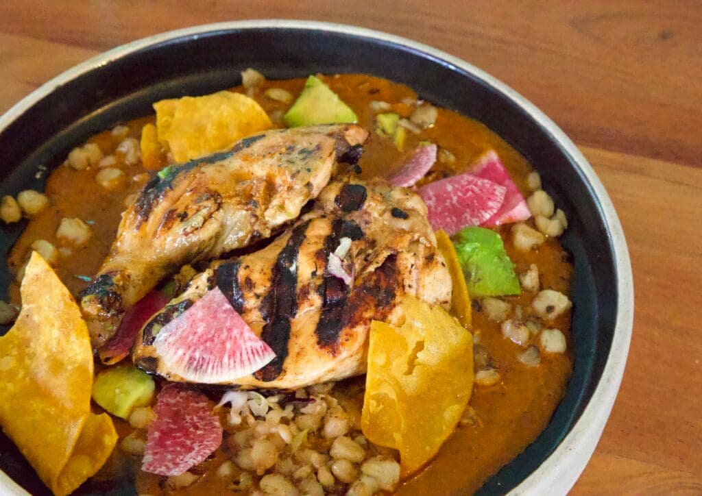 a bowl of food on a plate