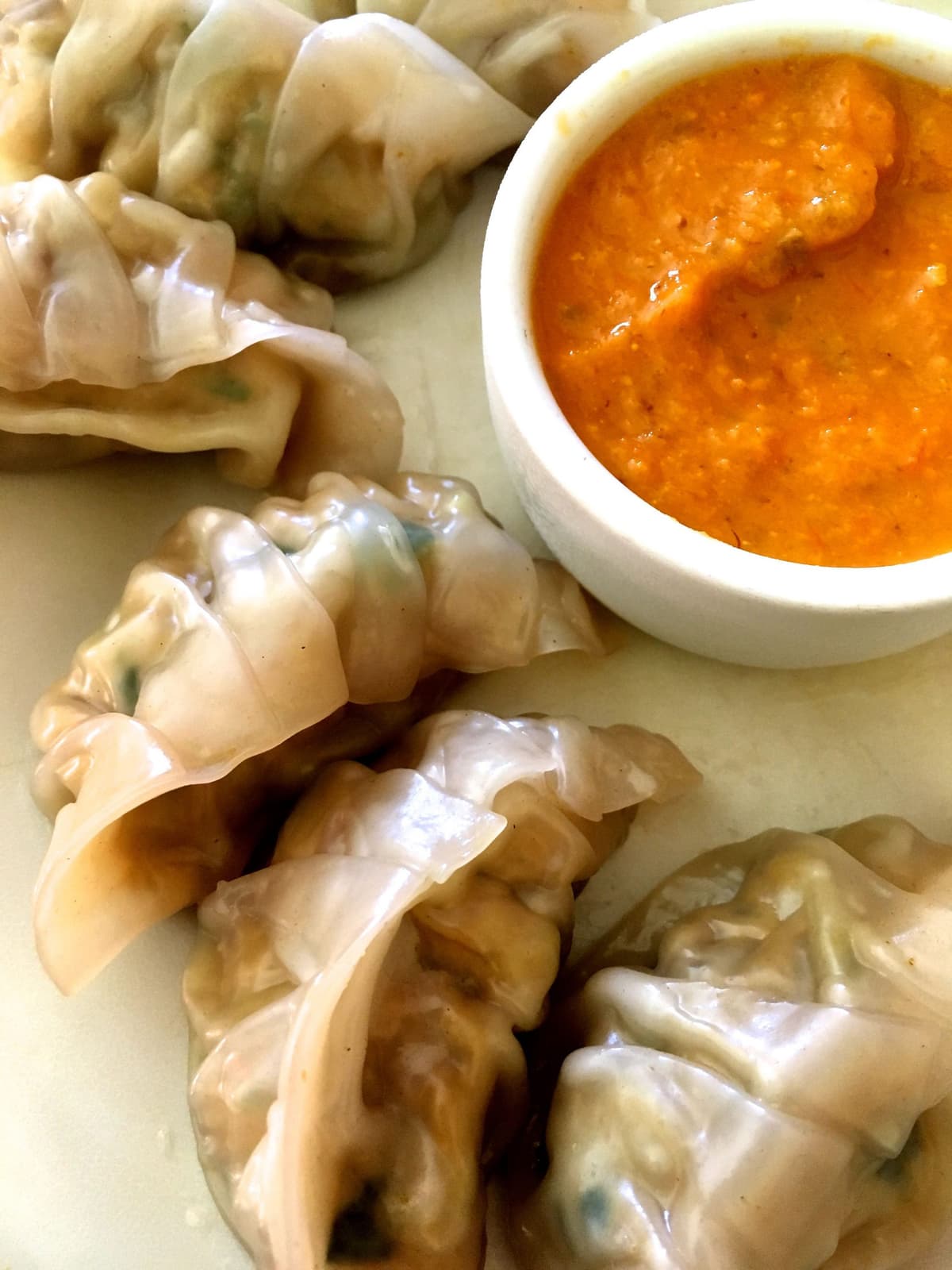 Chicken momos at Yogi’s Indian Café & Market (Credit: Wren Awry)