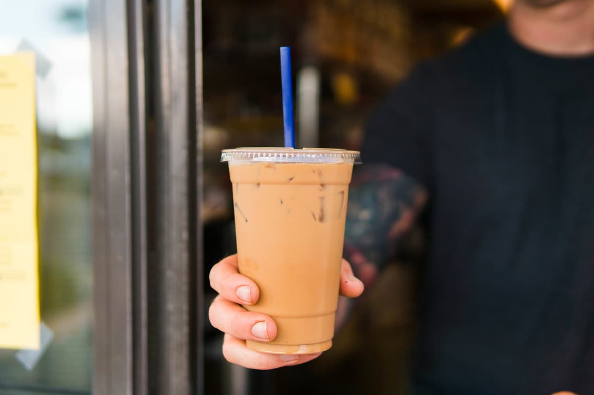 Oat Milk Iced Latte at Coffee Times