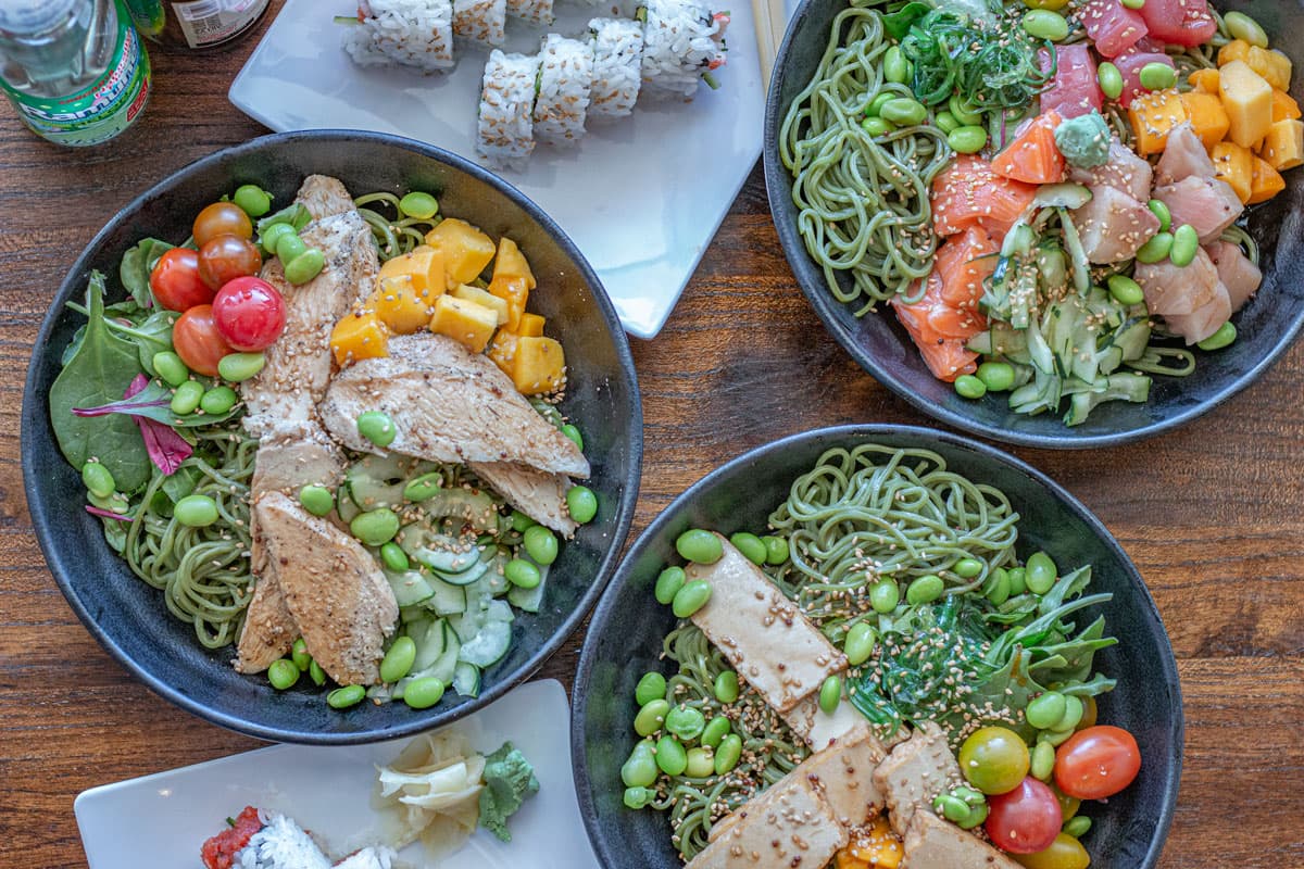 Cold Ramen Bowls at Maru Japanese Noodle