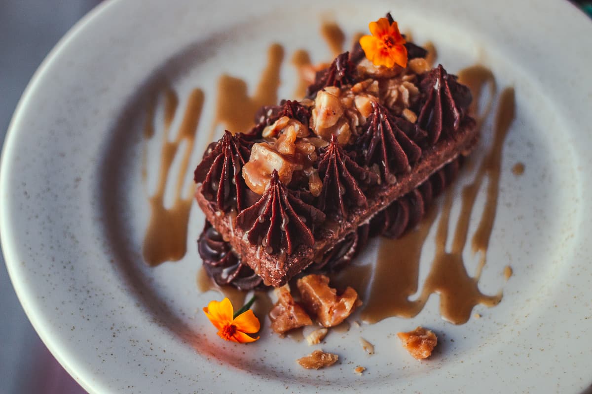 Chocolate dessert at Commoner & Co.