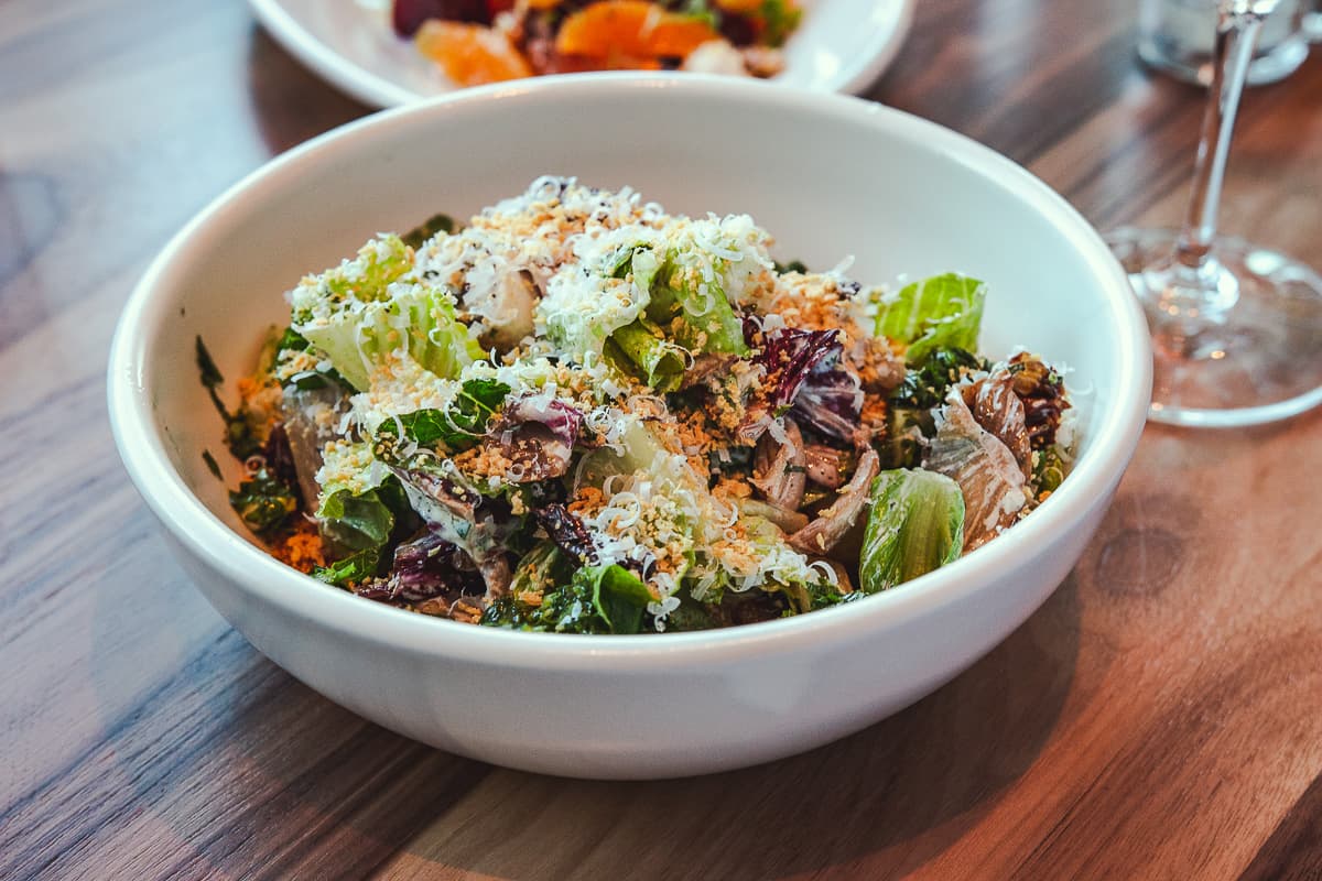 Charred Radicchio & Romaine Caesar at Commoner & Co.